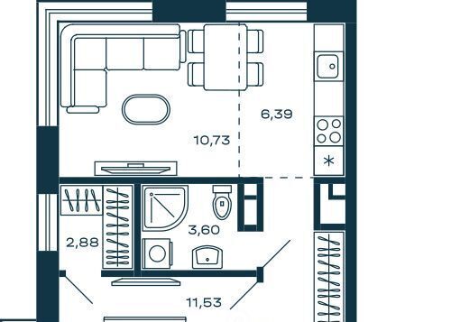 квартира г Красногорск Павшино ул Центральная 68а ЖК М_5 фото 1