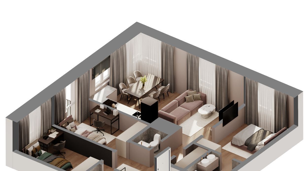 квартира г Красногорск Павшино ул Центральная 68а ЖК М_5 фото 2