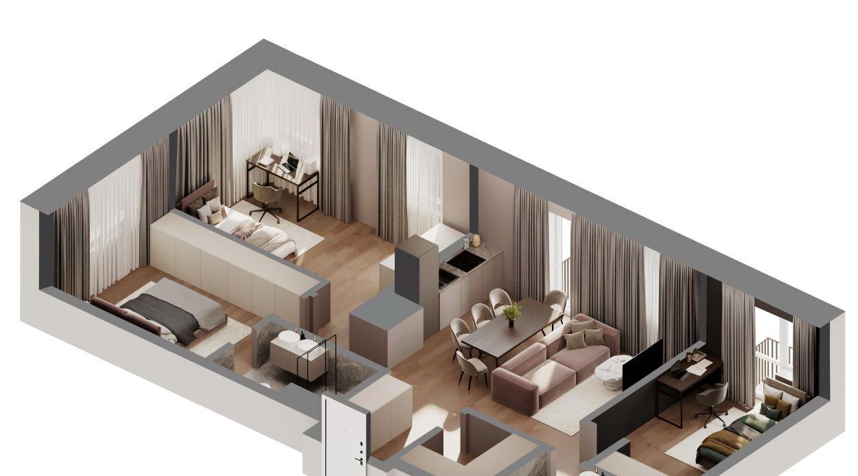 квартира г Красногорск Павшино ул Центральная 68а фото 2
