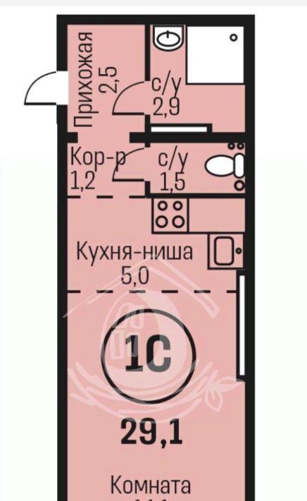 квартира г Барнаул рп Южный тракт Южный 15к/6 фото 2