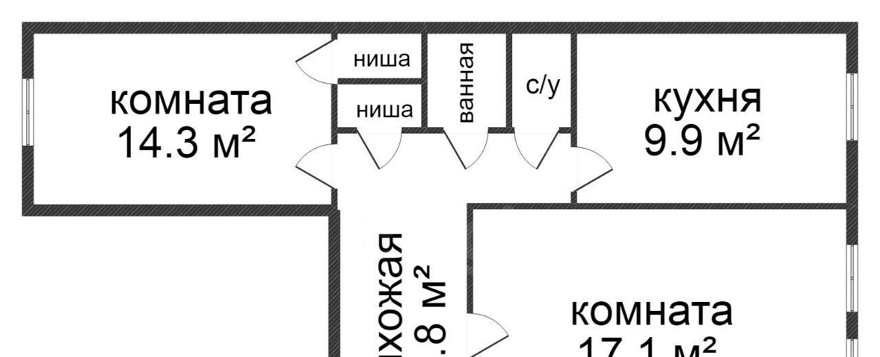 квартира г Владивосток р-н Ленинский ул Новоивановская 3 фото 2