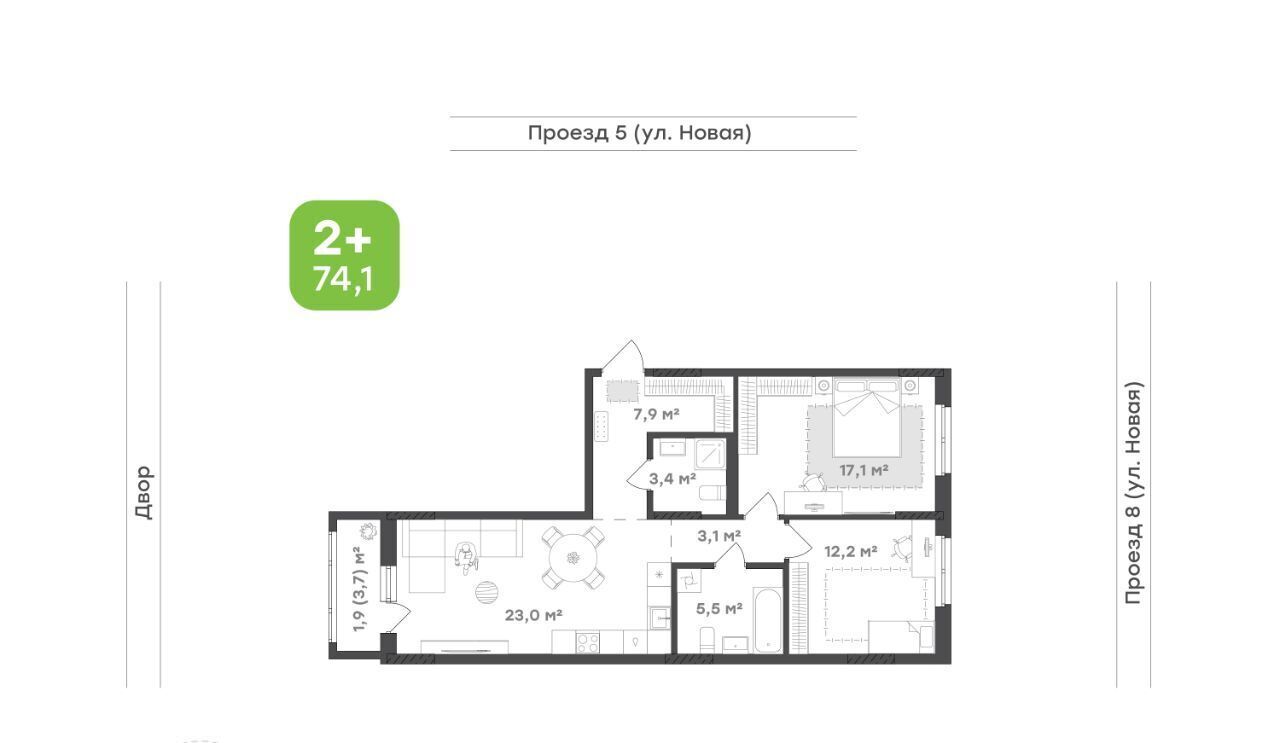 квартира г Екатеринбург Академический Чкаловская 20-й кв-л, Академический мкр фото 1