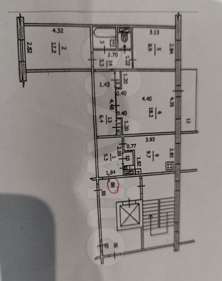 квартира г Кострома р-н Центральный ул Шагова 150б фото 11