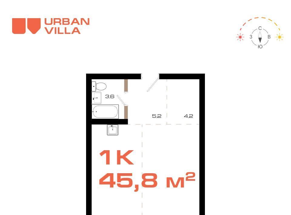 квартира г Владивосток р-н Ленинский ЖК "Urban Villa" ул. Котельникова фото 1