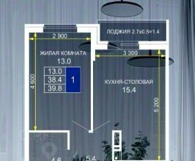 квартира г Краснодар р-н Прикубанский ул им. лётчика Позднякова 2к/14 фото 1