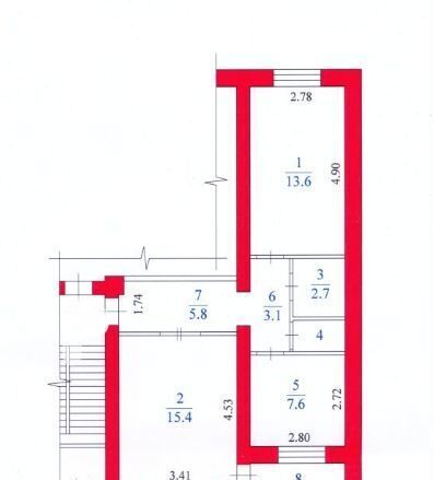 квартира г Сосновый Бор ул Солнечная 43 Сосновоборский г. о. фото 4