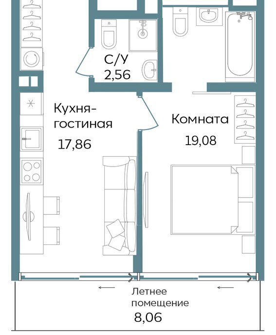 квартира г Саки TEMPO курортный кластер Темпо фото 1