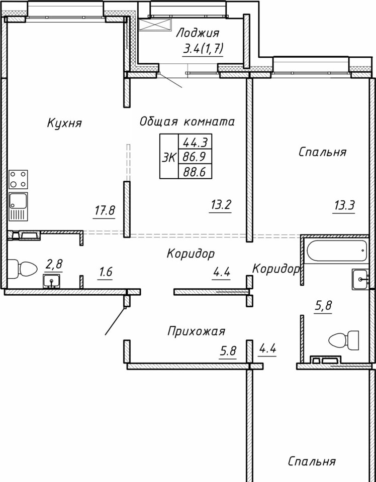 квартира г Новосибирск пр-кт Красный 324 фото 11