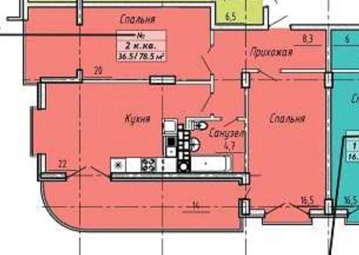 квартира г Геленджик ул Одесская 3ак/5 фото 7