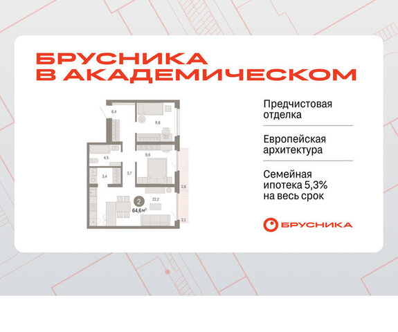 Чкаловская ЖК Брусника в Академическом фото