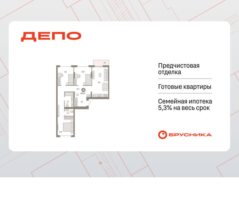 квартира г Екатеринбург Уральская Старая Сортировка ЖК Квартал Депо жилой район Сортировочный фото 1