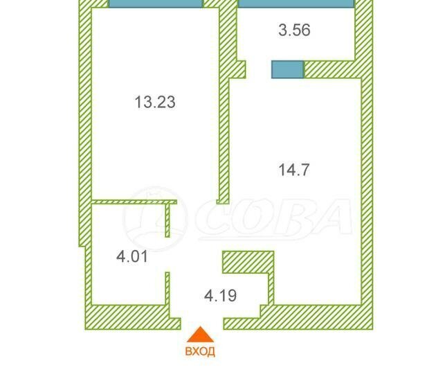 квартира г Тюмень р-н микрорайон Зарека ул Лермонтова 8а фото 1