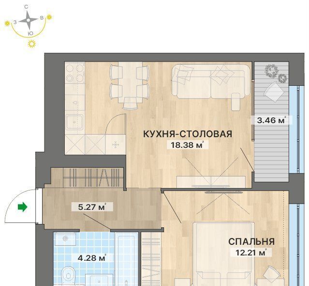 квартира г Екатеринбург р-н Верх-Исетский ул Репина 75 фото 1