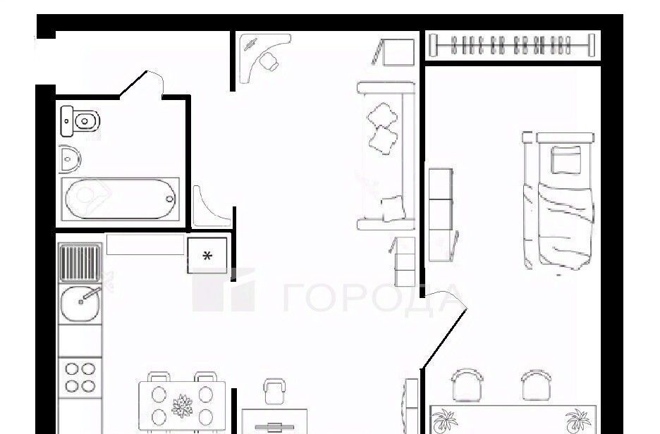 квартира г Томск р-н Кировский ул Елизаровых 23 фото 2