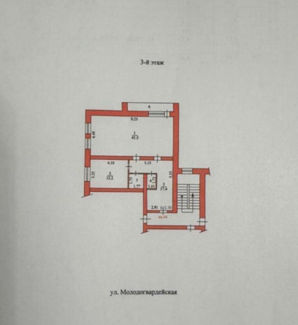 квартира г Пенза р-н Железнодорожный Лесной ул Молодогвардейская 12 фото 14