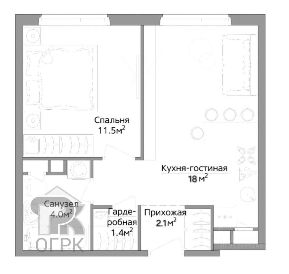 квартира г Видное 2, Sapronovo, Moskovskaya oblast, Russia, 142701 фото 19