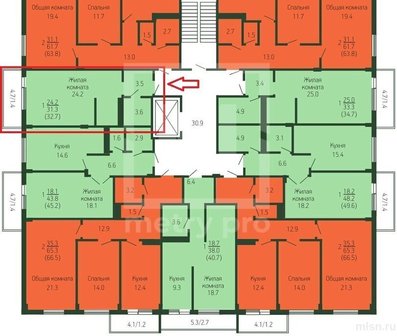 квартира г Краснодар р-н Прикубанский ул им. Героя Хабибуллина 9 фото 1