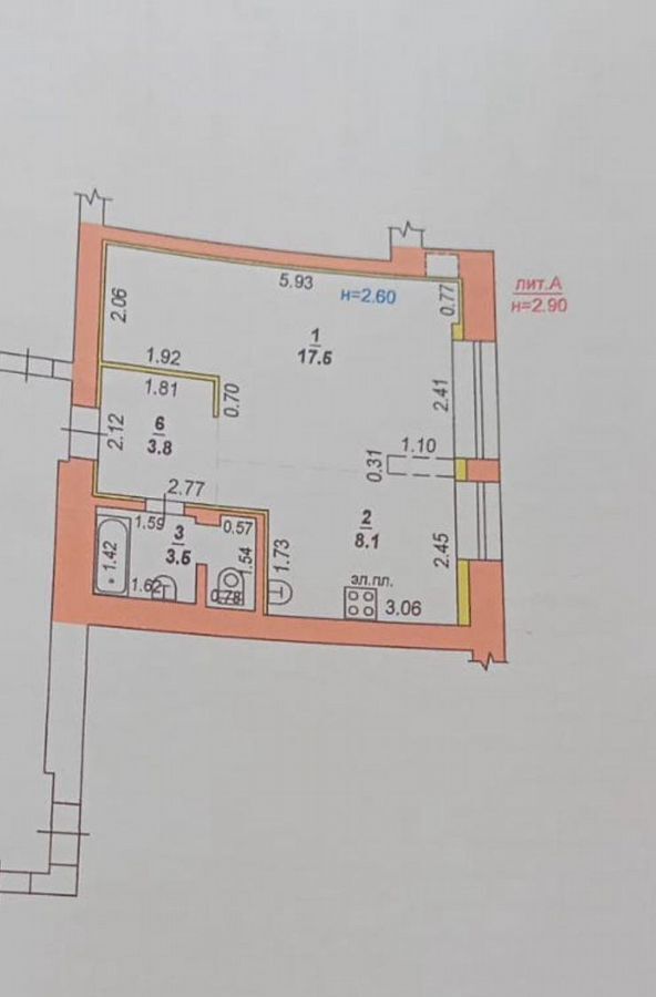 квартира р-н Ейский г Ейск ул Свердлова 126 фото 12