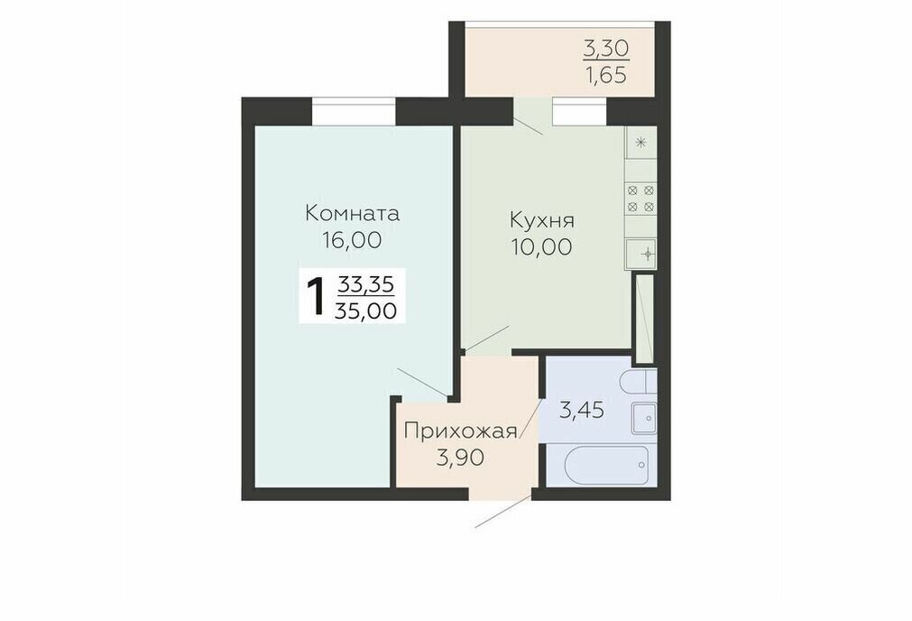 квартира г Всеволожск Южный ЖК Радужный Улица Дыбенко фото 1