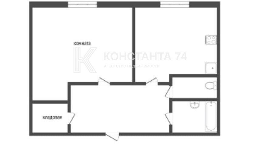 квартира г Челябинск р-н Ленинский ул Прохладная 1 фото 23