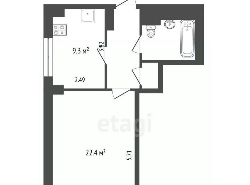 квартира г Москва пр-кт Ленинский 109/1к 1 Новаторская фото 2