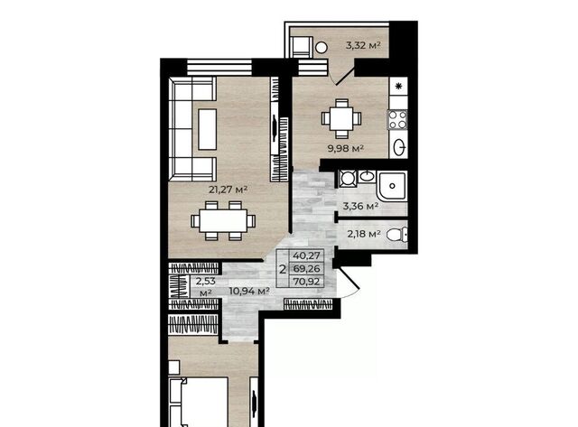 квартира р-н Заволжский ул Красноборская 38к/2 фото