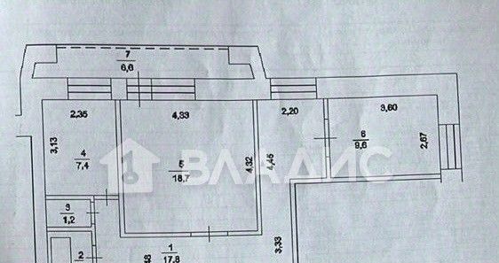 квартира г Уфа р-н Советский б-р Хадии Давлетшиной 18 фото 12