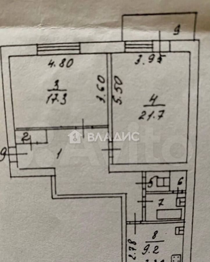 квартира г Белгород Восточный ул Костюкова 36 фото 9