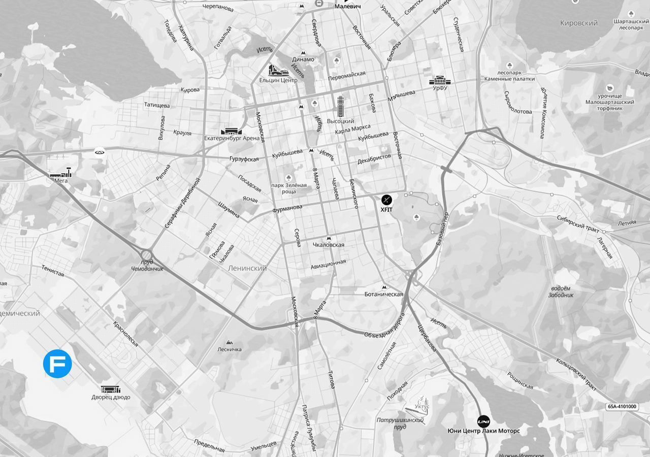квартира г Екатеринбург Академический ул Академика Парина 12/6 фото 15