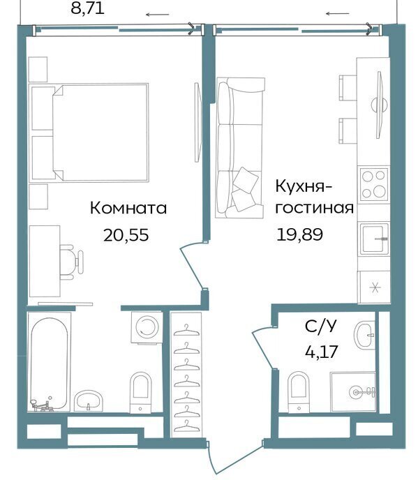 квартира г Саки TEMPO курортный кластер Темпо фото 1