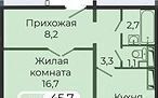 квартира г Красноярск р-н Октябрьский ул Норильская 1 ЖК Три слона фото 2
