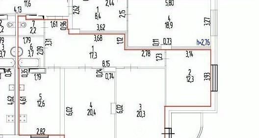 квартира г Пермь р-н Мотовилихинский ул Уинская 31 фото 18