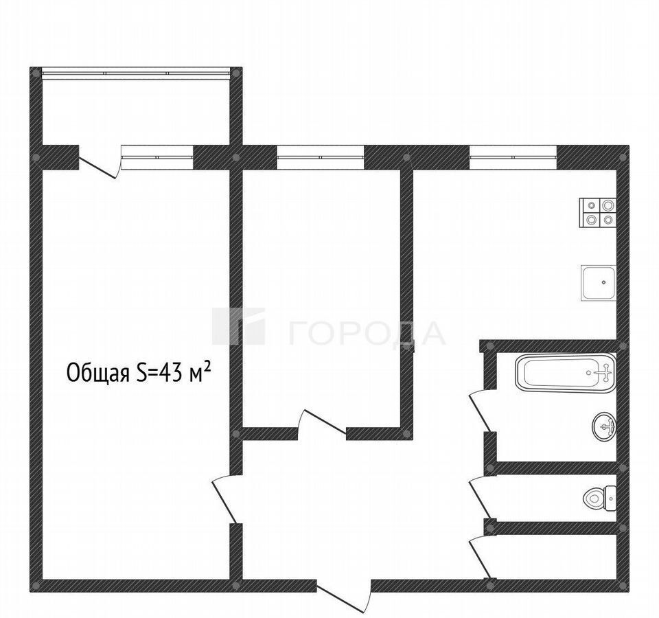 квартира г Новокузнецк р-н Заводской ул Клименко 36 фото 13