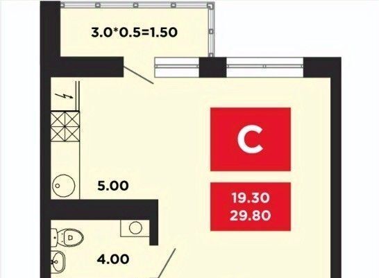 квартира г Краснодар р-н Прикубанский ул им. Мурата Ахеджака 12к/6 фото 1