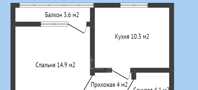 квартира г Горячий Ключ микрорайон Администрация ул Ленина 203д/1 м-н фото 12