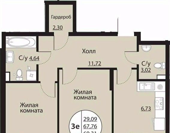 квартира г Воронеж р-н Центральный пр-кт Московский 138 фото 1