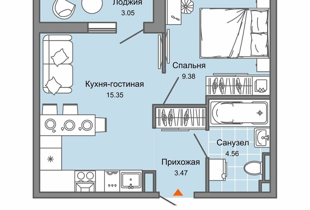 квартира г Ульяновск Новый Город ЖК «Светлые кварталы» 3 Город фото 1