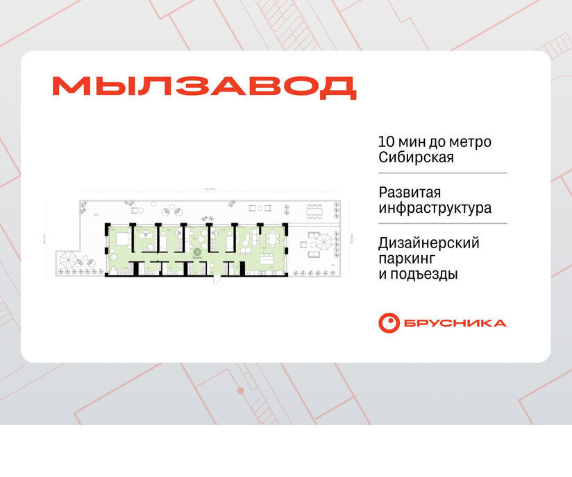 квартира г Новосибирск р-н Центральный Маршала Покрышкина ЖК Мылзавод фото 1