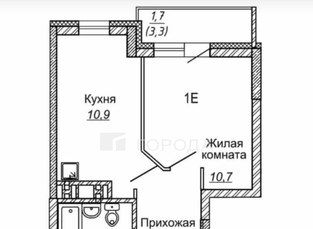 квартира г Новосибирск ул Бородина 54 фото 16