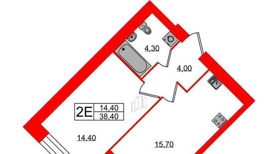квартира г Санкт-Петербург метро Озерки ул Лиственная 20к/2 фото 5