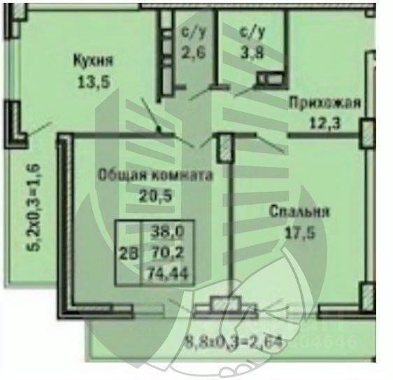 квартира г Краснодар р-н Западный ул Дальняя 4/2 2 фото 10