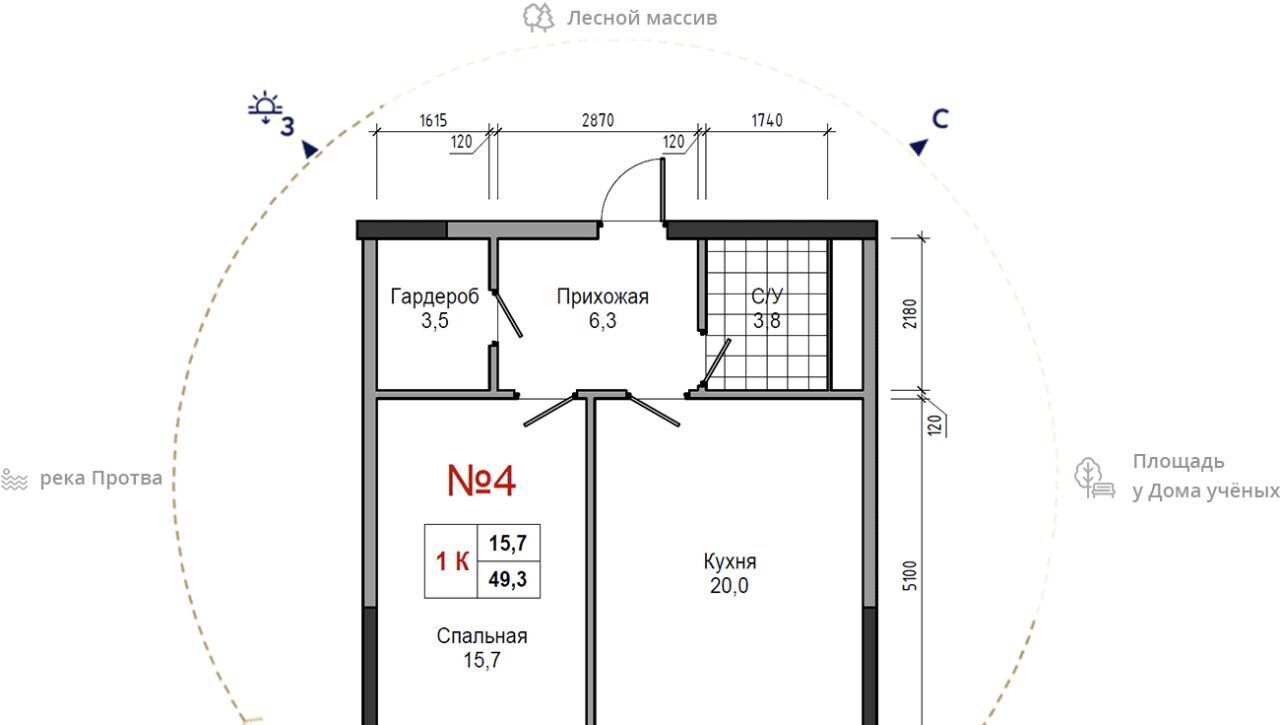 квартира г Обнинск ул Усачева фото 1