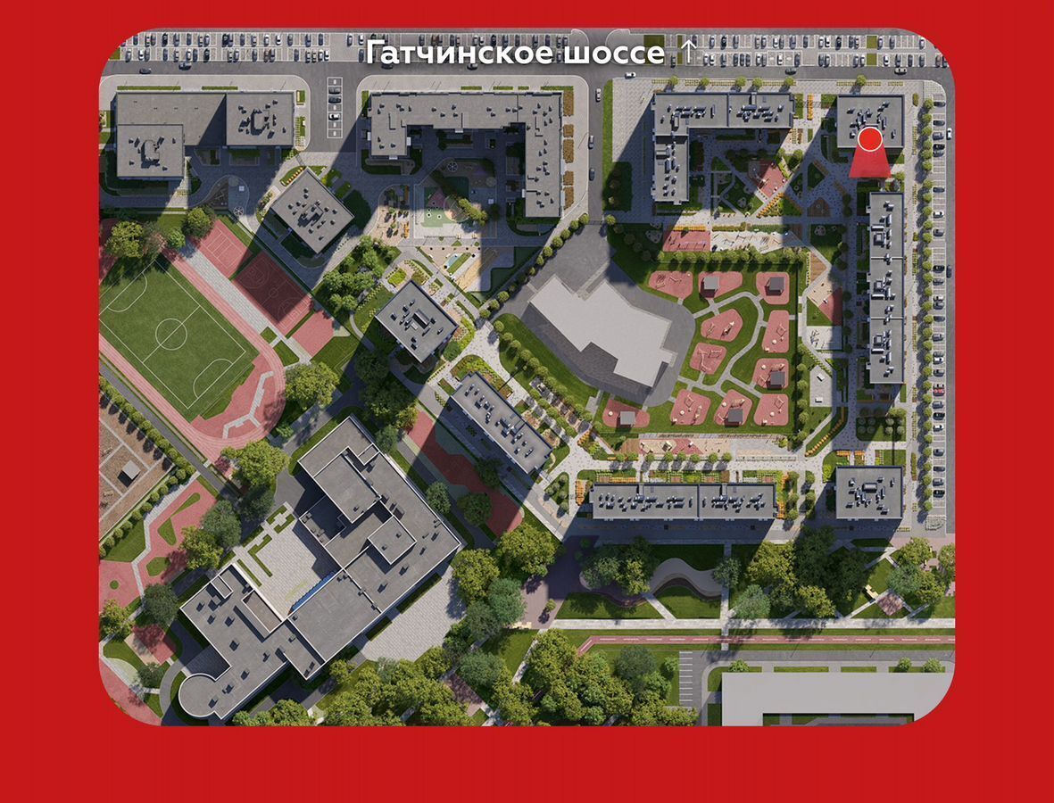 квартира г Красное Село д. Лаголово, стр. 1. 3-2 фото 3