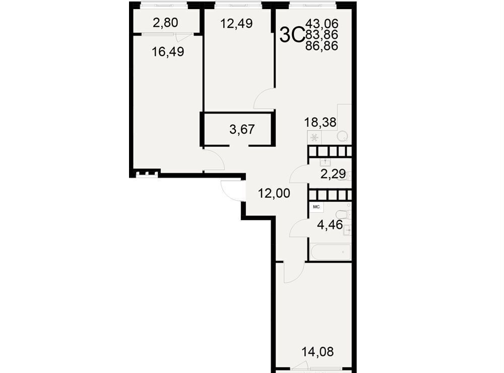 квартира г Рязань р-н Московский ул Бирюзова 10а фото 1