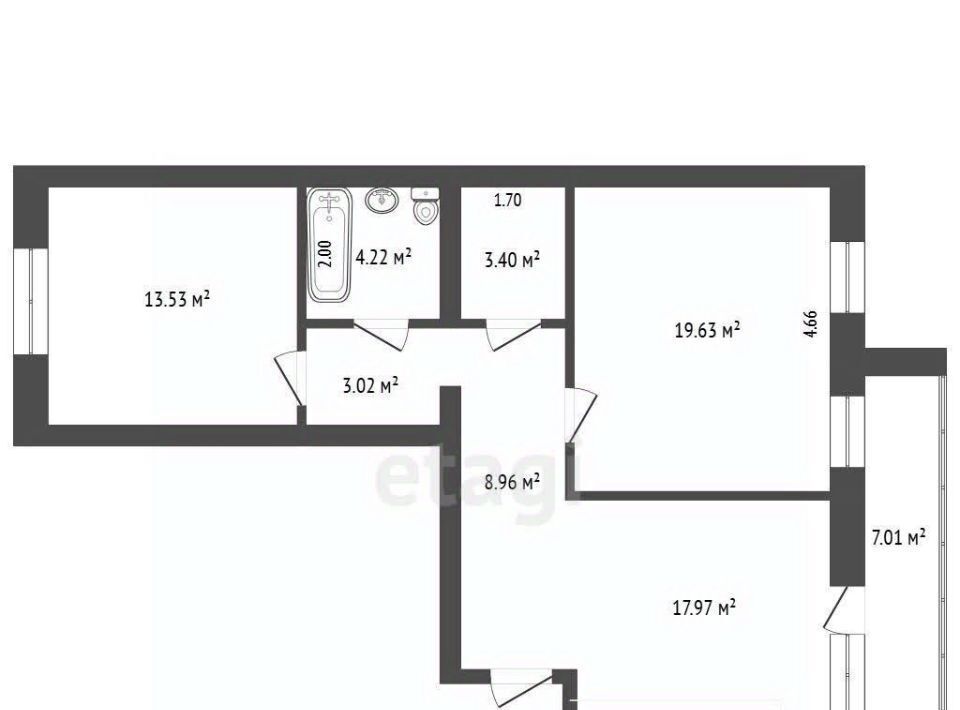 квартира г Тюмень р-н Калининский ул Молодежная 28 фото 1