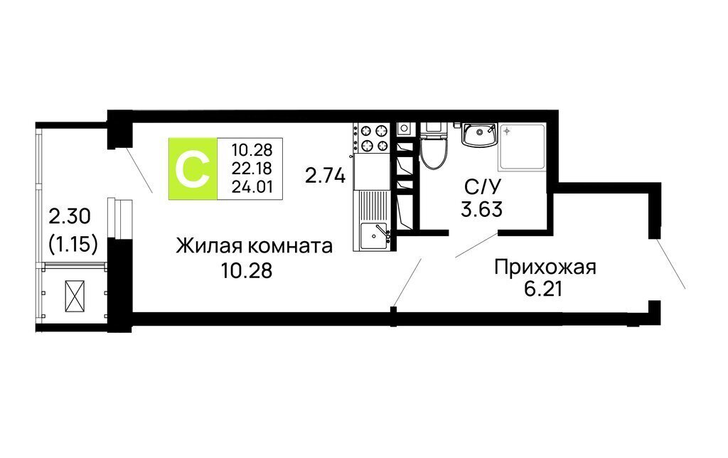 квартира г Майкоп район Аэродрома фото 1