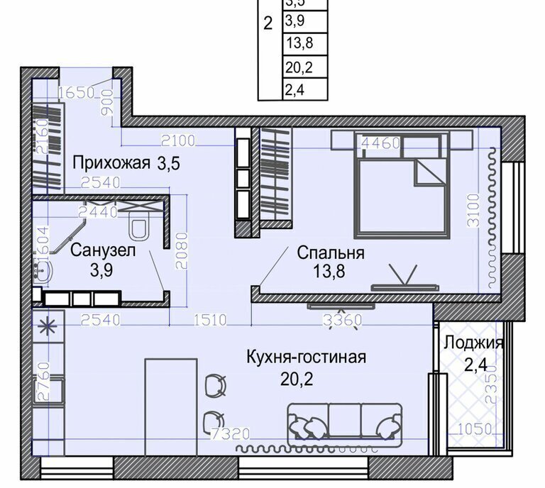 квартира г Владивосток р-н Первореченский фото 2