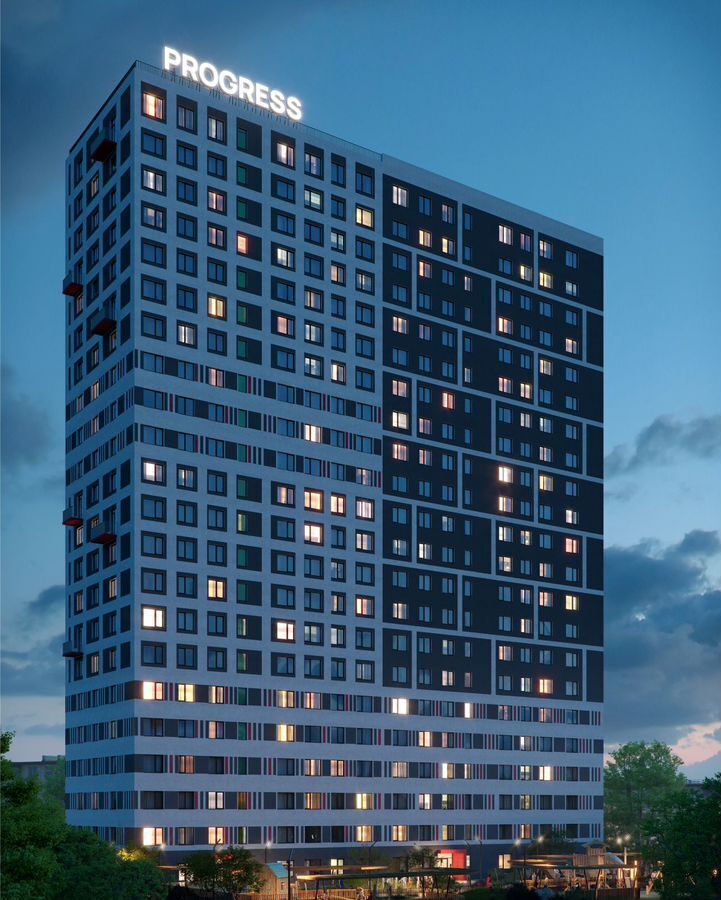 квартира г Астрахань р-н Ленинский ул Татищева 2б ЖК PROGRESS Савушкина фото 19