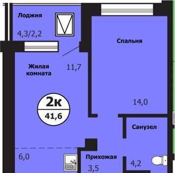квартира г Красноярск р-н Свердловский ул Лесников 2 ЖК «Тихие зори (Красстрой)» фото 1