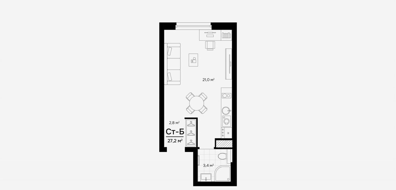 квартира г Екатеринбург Академический ул Амундсена 2 фото 26